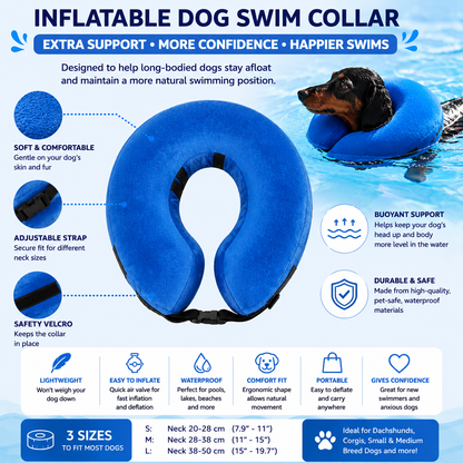 Inflatable Dog Swim Collar