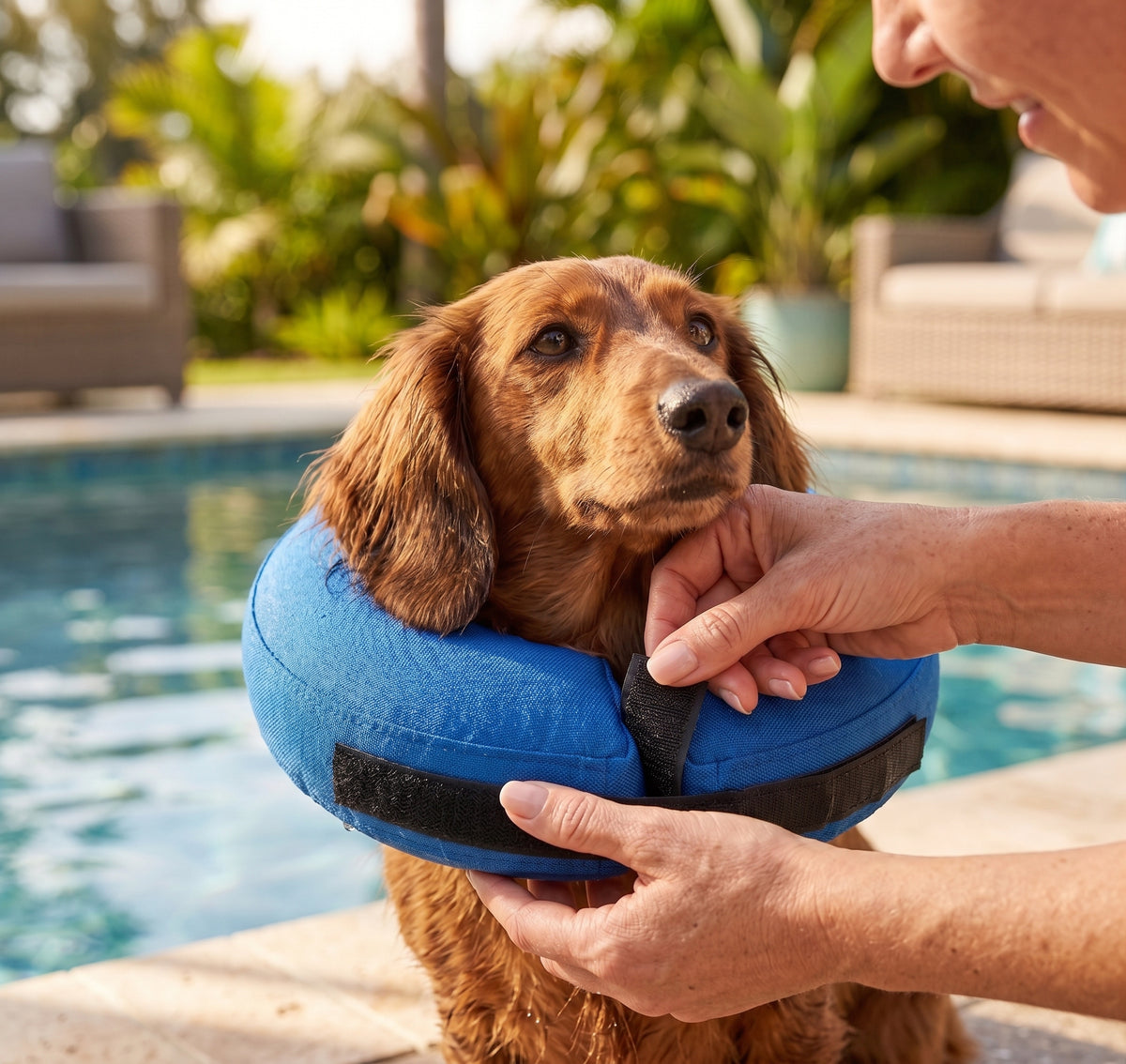 Inflatable Dog Swim Collar