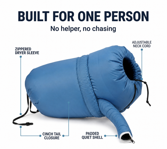Summerwoof Hands-Free Dog Drying Bag