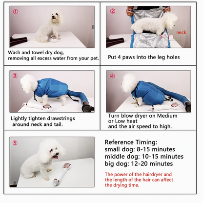 Summerwoof Hands-Free Dog Drying Bag